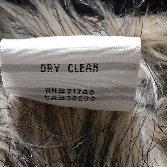 Sport Haley Blue Faux Fur Hook Front Vest Brown Faux Fur Trim Pockets Size M - Picture 10 of 11